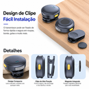 Microfone de Lapela Sem Fio Type-C para Android e IPhone iOS C/Cancelamento de Ruído | Ideal para TikTok, Vídeos, Vlog e Lives